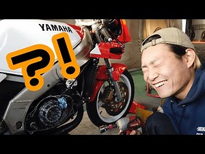 絶対に笑ってはいけないバイク整備【#2】 TZR250 1KT 3MA 3XV RZR250 RZ250 R1Z 29L オイル漏れ クランクシール交換 ツースト