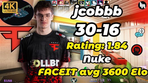 jcobbb (30-16) 第一视角 双排均分3600，Nuke
