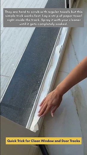 Quick Trick for Clean Window and Door Tracks