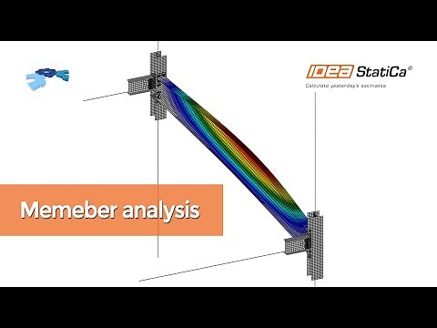 How to analyze member in IDEA StatiCa