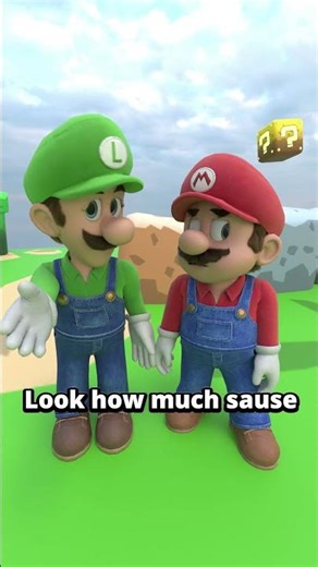 Mario and Luigi react to MASSIVE LASAGNA