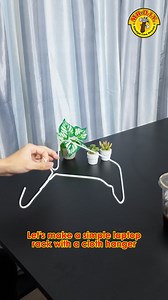 Got extra hangers?  Don’t let them go to waste—turn them into a DIY laptop rack! ✨ Easy, budget-friendly, and helps keep your laptop cool. Give it a try now! #MRDIY #AlwaysLowPrices #AlwaysTheSmarterChoice #LifeHacks | MR DIY | Facebook