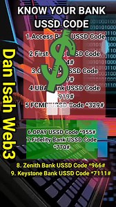 3K views · 71 reactions | Know Your Bank USSD Code #SecretCodes #fypシ #usa #hihlights | Dan Isah Web3 | Facebook