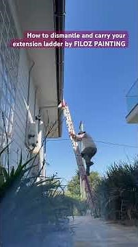 How to dismantle and carry your extension ladder #diypainting #diy #housepaintingservice #toolstoday