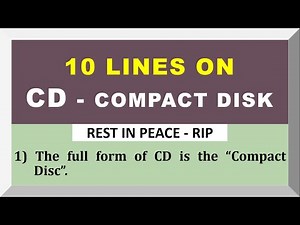 10 Lines on CD in English | Compact Disk | Few Lines on CD | Computer CD