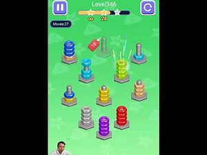 Nut Sort Puzzle Level 341 - 350 Walkthrough