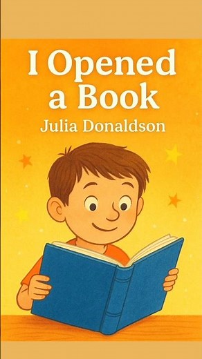 I Opened A Book By Julia Donaldson | English Poem for kids #booksandcraft