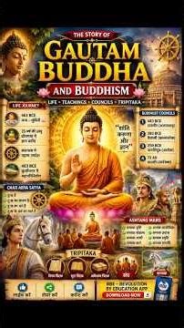 गौतम बुद्ध और बौद्ध धर्म| Life, Teachings, Councils & Buddhism| gkrevolution#ssccgl#rrbntpc#ai#buddh