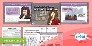 History: The Great Fire of London: What Have We Learned About the Great Fire? KS1 Lesson Pack 6