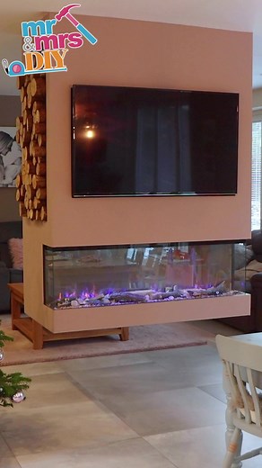 Suspended Fireplace Wall: Home Improvement Ideas