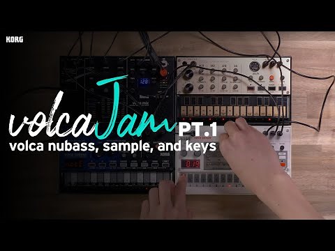 KORG volca jam pt.1 | volca nubass, sample, and keys