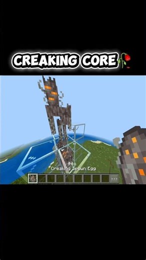 CREAKING CORE 🥀#filter #minecraft#shorts