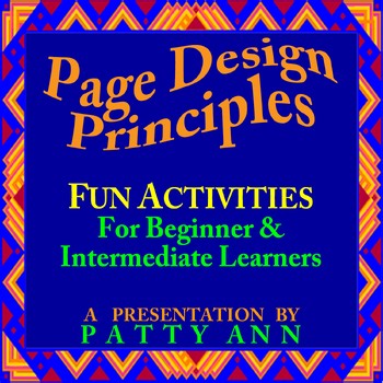 Elements of Visual Arts | Principles of Graphic Design | Presentation Activities