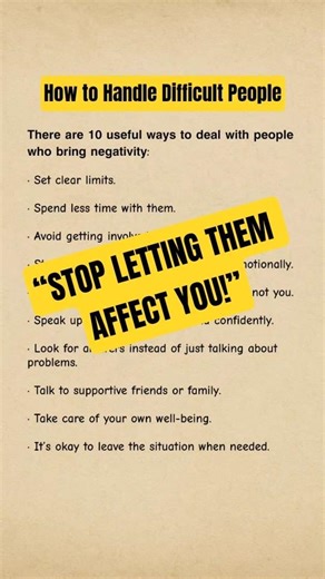 10 Powerful Ways to Handle Difficult People | Change Your Life Fast #toxicpeople #selfimprovement