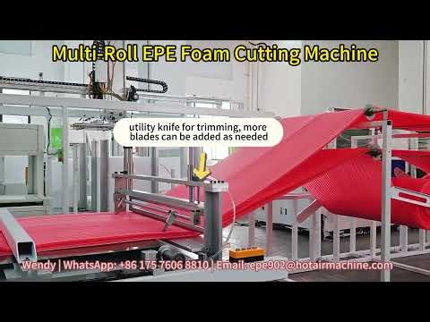 1mm Multi roll EPE Foam Cutting Machine | EPE Foam Sheets Slitting Machine