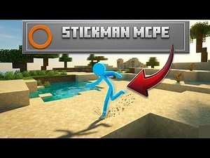 Become Stickman in MCPE 1.26+ | Alan Becker Stickman addon Minecraft