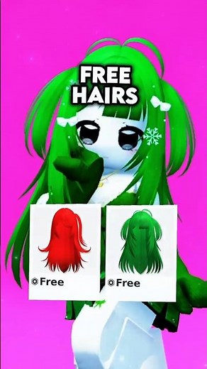 Get 2 FREE Hairs in Roblox 🤩🥰 #roblox