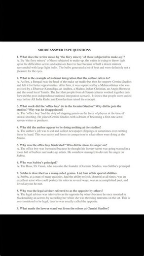 CLASS 12TH CBSE AND UP BOARD ENGLISH PROSE FLAMINGO LESSON 6 QUESTIONS AND ANSWERS