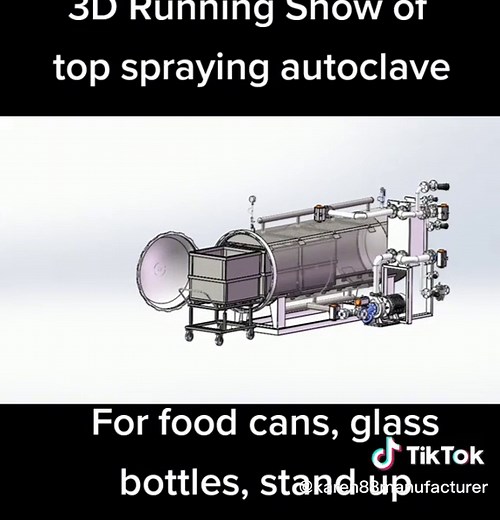 Automatic Top Spraying Autoclave for Food Factory