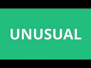 How To Pronounce Unusual - Pronunciation Academy