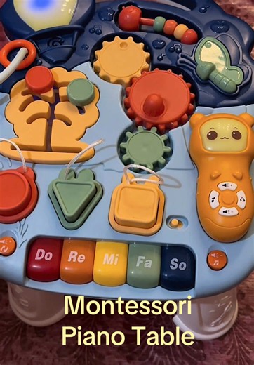 Busy Board Keyboard Baby Piano Table — Montessori Musical Toy