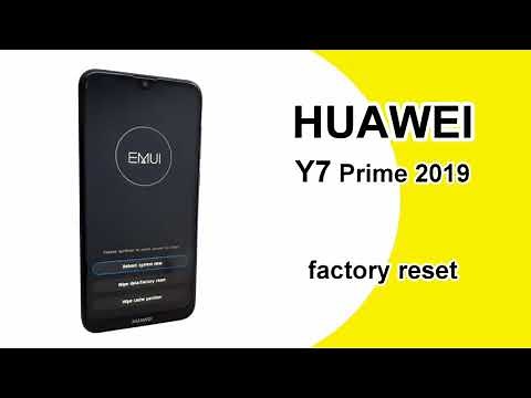 Huawey Y7 2019 How to Factory Reset, Master Format, Android Recovery Menu