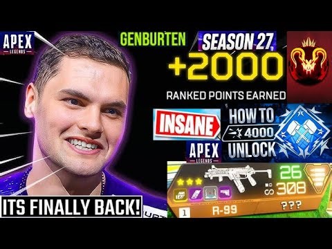 GENBURTEN soloQ 4K DAMAGE ❗Dominating LOBBY❗ SEASON 27 RANKED🚨Apex Legends @Genburten