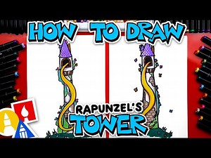 How To Draw Rapunzel's Tower - Videos For Kids