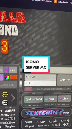 Crea un icono gratis para tu servidor de Minecraft