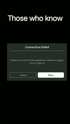 error code 2 #roblox #errorcode