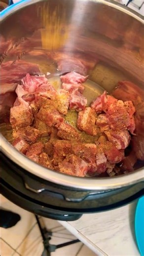 Insta pot-cooking meat