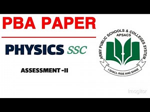PBA Paper Physics Class 10th Assessment II 2025 #angle Iron experiment PBA paper