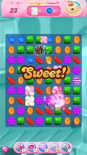 Candy Crush Saga Initial Level #7 No Boosters | Online Level #femalegamer #cutegame