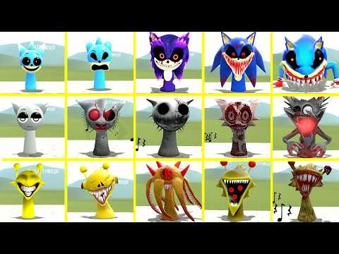 EVERY SPRUNKI FAMILY CHARACTER – WHO IS THE STRONGEST? SIZE COMPARISON