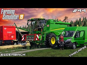 Big harvest with MrsTheCamPeR | Animals on Ellerbach | Farming Simulator 19 | Episode 44