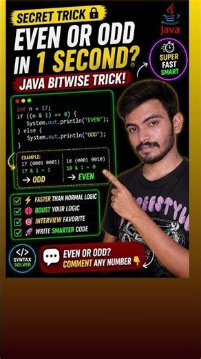 Only Smart Coders Can Answer This 😳 Even or Odd Challenge!