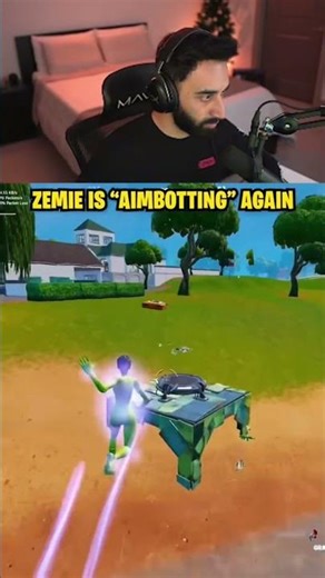 Zemie AIMBOt?💀🤡 #hacker #fortnite #youtubeshorts