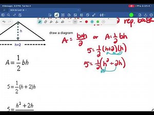 Unit 3 Lesson 6 Solving Quadratic Equations Word Problems