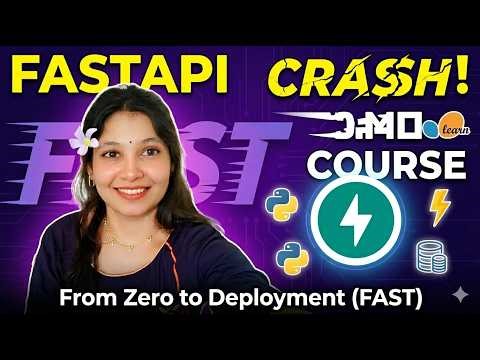 FastAPI Crash Course 🔥 | Build APIs in Python (Beginner to Advanced) | Live Coding