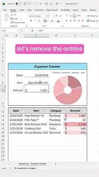 How to create an automated expense tracker in Excel! #scribe #excel #spreadsheets
