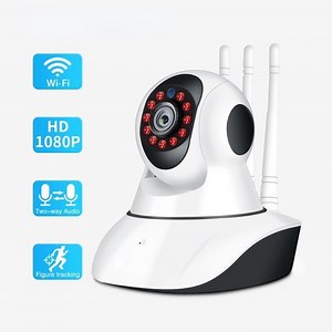 Babyphone Vidéo Blanc Sans Fil Caméra IP Wifi Vision Nocturne Audio Bidirectionnel Sécurité à Domicile Pour Bébé Nounou