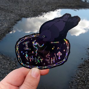 I Love Shiny Sh*t Crow Sticker - Etsy