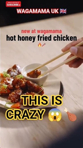 NEW at Wagamama UK 😱🔥 Hot Honey Fried Chicken Review | Wagamama Menu UK#wagamama #ukfood #viralvideo