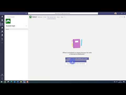 Créer un Bloc-notes pour la classe avec Microsoft Teams.