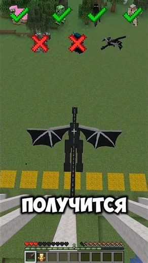 Spear or Ender Dragon in Minecraft!🤯