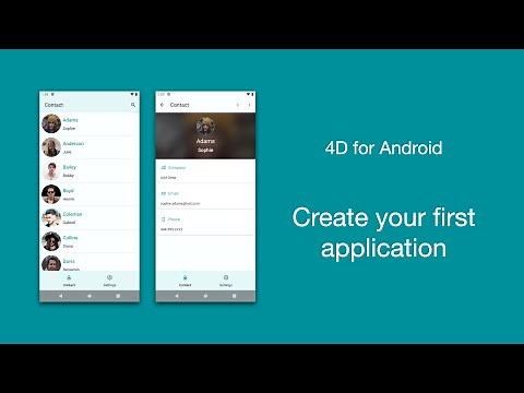 4D for Android - Your first mobile application