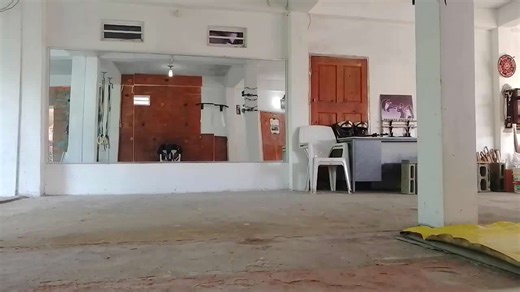 Aspiring ninja practices kata technique for martial art perfection