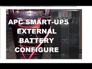External Battery install and configure to APC smart ups RC 2000va