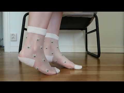 Black & White See Through Socks | Tryon Haul