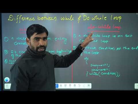 Looping statements (while and do while loop)